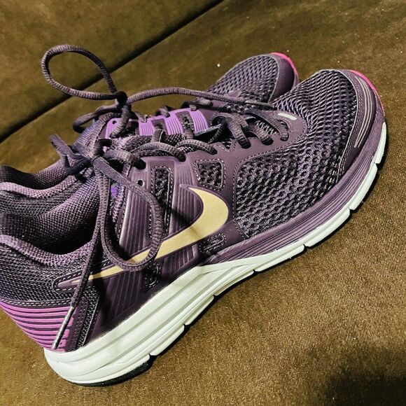 Excellent Nike Zoom Structure 16 Purple Eggplant Pink Womens 9 US 40.5 EUR - Picture 5 of 9
